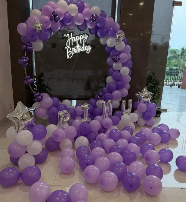 Pastel Luxe Birthday Balloon Ring Decoration - Image 2