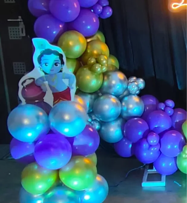 Magical Cartoon Birthday Decor Neon Crown Edition - Image 3