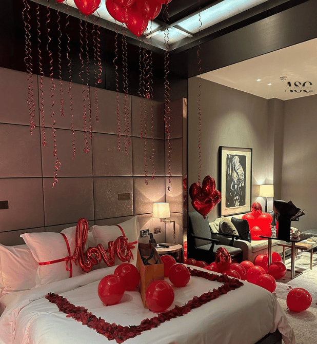 Elite Red Romance Birthday Room Surprise - Image 3