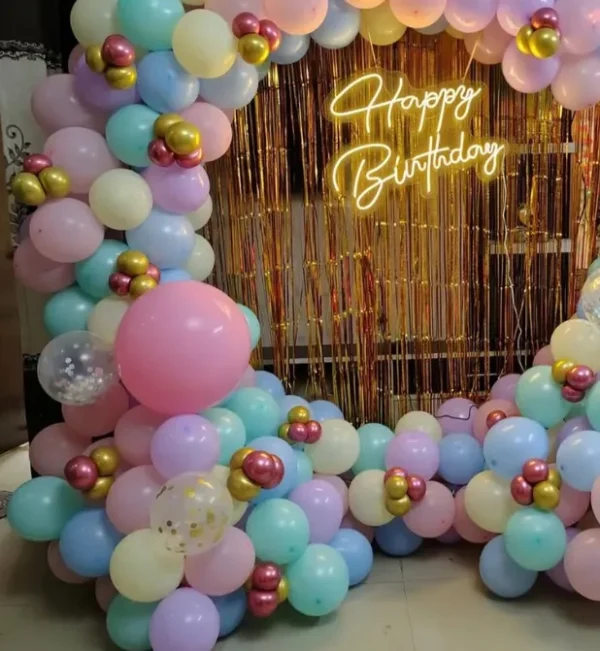 Pastel Paradise Birthday Decor - Image 3