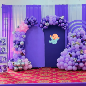 Luxury Lavender Baby Shower Balloon Decoration
