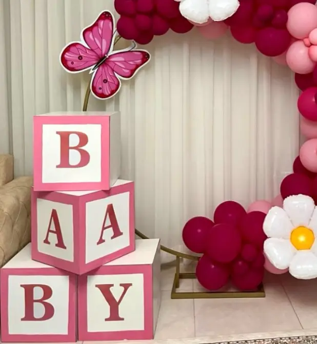 Floral Baby Balloon Ring Decoration