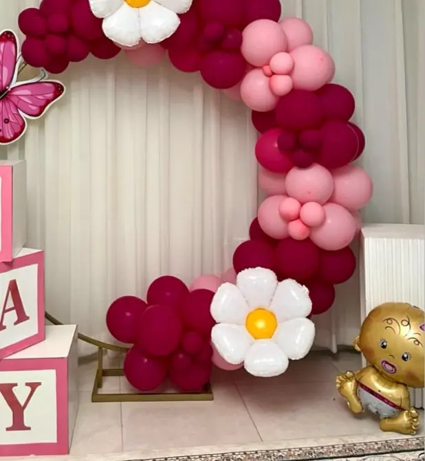 Floral Baby Balloon Ring Decoration