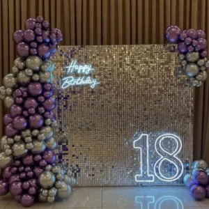 Luxury Shimmer Birthday Backdrop