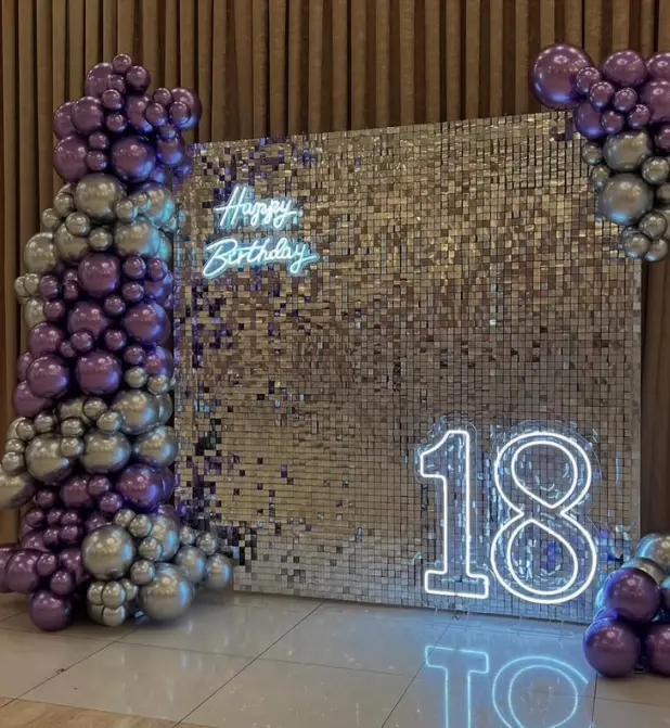 Luxury Shimmer Birthday Backdrop